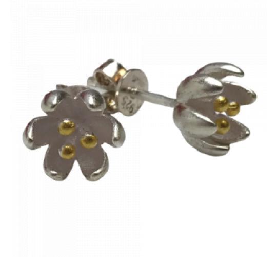One Off Joblot of 5 MBLife 925 Sterling Silver Open Flower Stud Earrings