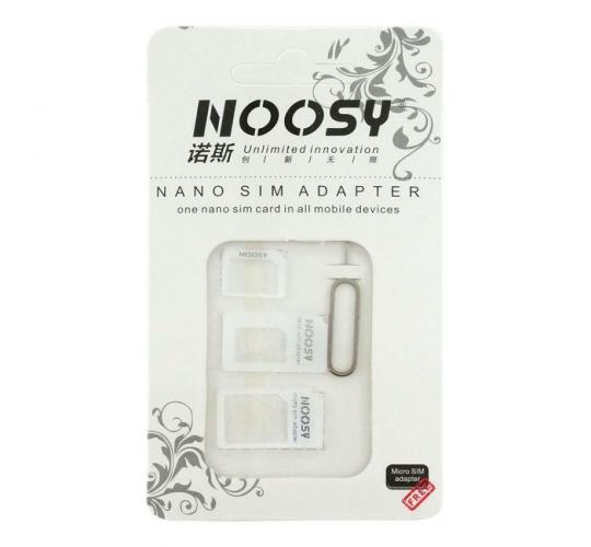50 NOOSY Nano SIM Card to MICRO Standard SIM Adapter converter SET For iPhone & Samsung