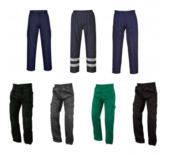 One Off Joblot of 14 Mens Mixed Work Trousers - Portwest, ORN