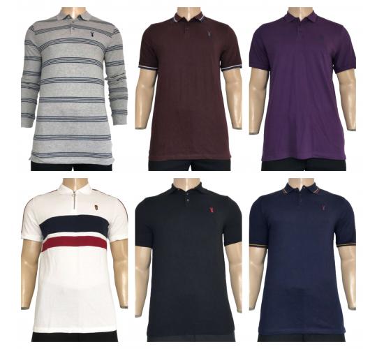 Wholesale Joblot of 20 Mens Mixed De-Branded Polo Shirts