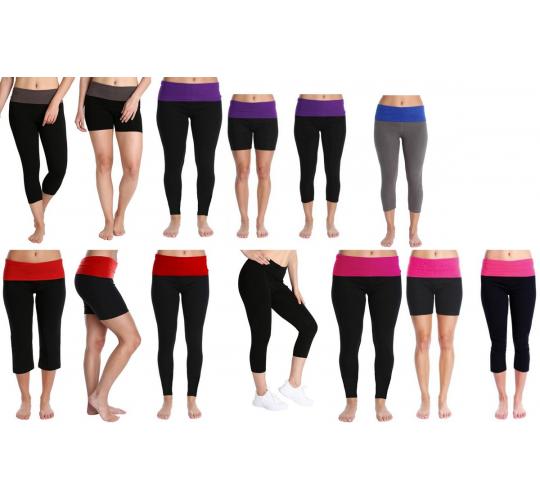 Wholesale Joblot of 50 Blis Ladies Gym/Yoga Bottoms - Mixed Colours & Sizes