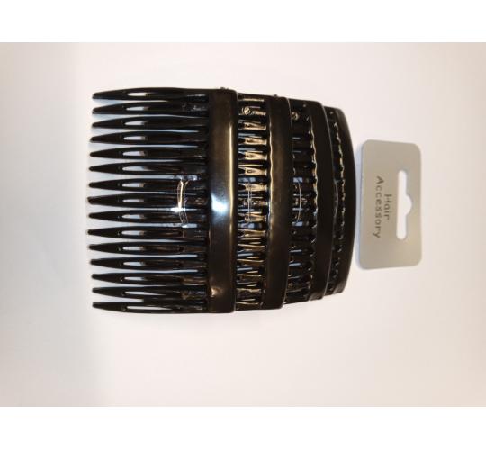 30 sets of 4 Black 7cm Hair Combs/Slides
