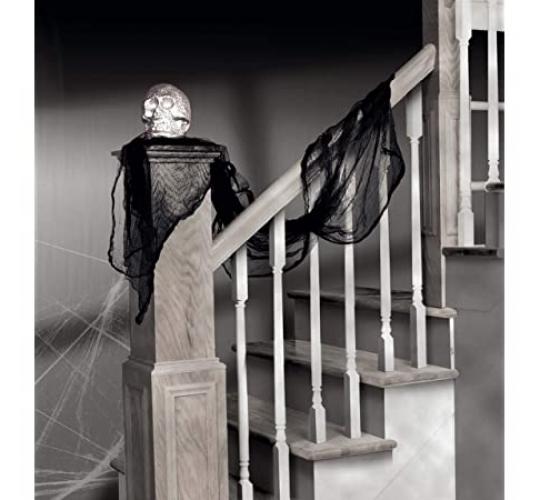 Pallet of 1116 Amscan Black Gauze Drape Halloween Decoration 15 Feet Long