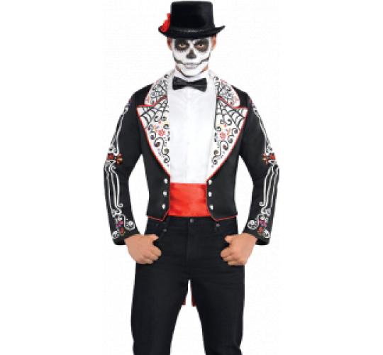 Pallet of 420 Amscan Day of the Dead Tailcoat Fancy Dress - Size Standard
