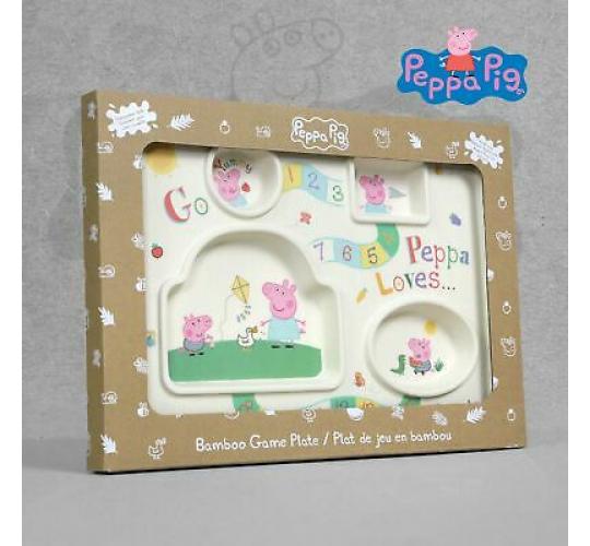 Peppa Pig Bamboo Game Plate A29657