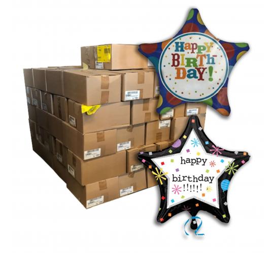 Pallet of 8,600 Amscan Mixed XL Personalise Happy Birthday Foil Balloons