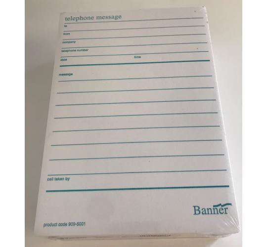 Pallet of 211 Banner Telephone Message Pads A5 909-5001 (Pack of 10)