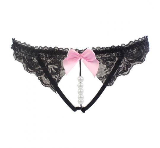 10pc_Cute Lace Crotchless Knickers with Beads_UK Seller_GCL117