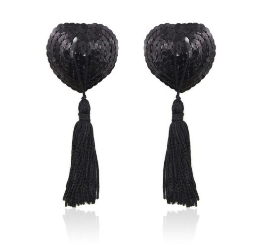 10pairs_Sequin Heart-shaped Nipple Tassels_UK Seller_GCL096