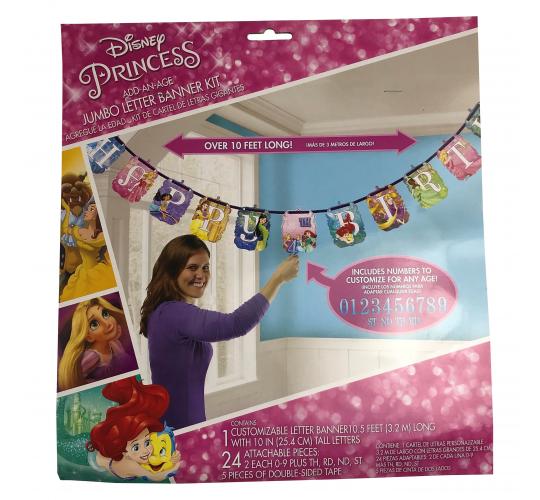 Wholesale Joblot of 48 Amscan Disney Princess Jumbo Letter Banner Kit