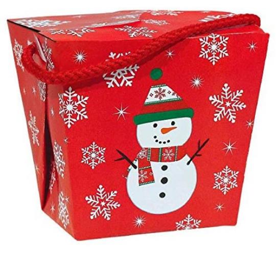 One Off Joblot of 108 Amscan Red Snowman Party Sweet Favor Box