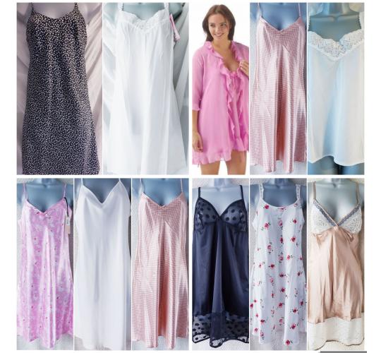 Lot of Chemise Nightdress & camis 12 designs 33 Pieces Ex-Department Store