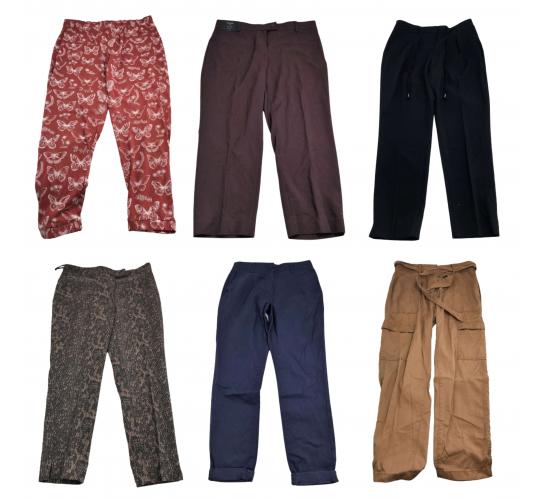 Wholesale Joblot of 14 Womens Mixed Style & Colour De-Branded Trousers