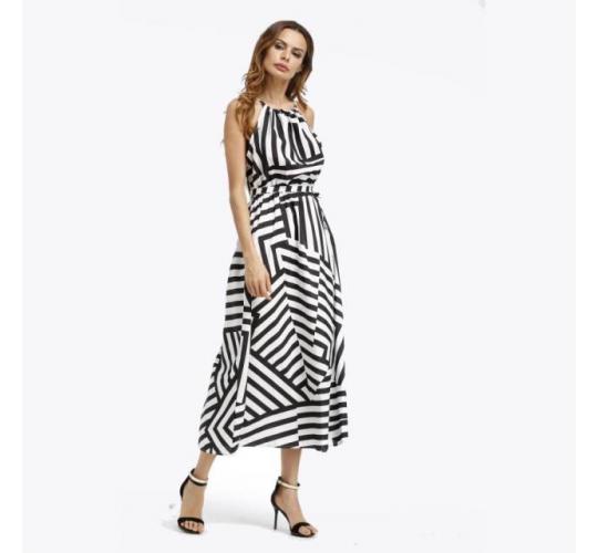 Wholesale Joblot of 4 Zebra Stripe Maxi Dresses UK 8 to UK 14