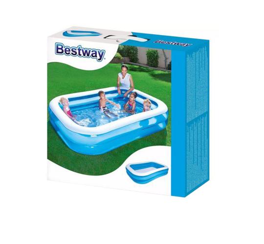 BESTWAY 103" Large Rectangular Inflatable Outdoor Garden Family Pool