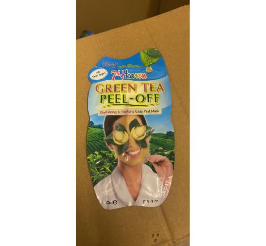 7th Heaven Green Tea Easy Peel-Off Face Mask 200x Per LOT