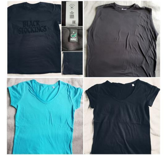 Mens T-Shirts Lot (2) of 46 Pieces 100% Cotton Branded XS S M L XL