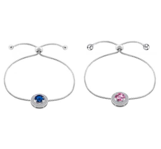 10pc_Silver Tone Crystal Adjustable Bracelet and Earrings set_UK Seller_GCJ525Variable