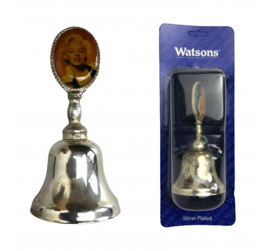 One Off Joblot of 49 Mixed Watsons Silver Plated Bells: Marilyn, James Dean, Etc