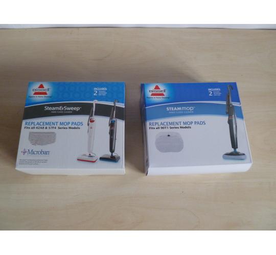 114 x Bissell Genuine Steam Mop Steam & Sweep 2 pack pads Retail boxed