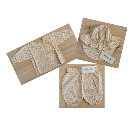 One Off Joblot 12 Mini A Ture Baby Girls Summer Tops, Bottoms & Sun Hats 100% Cotton