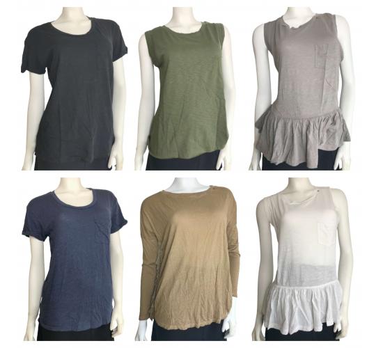 One Off Joblot of 49 Mixed Replay Ladies T-Shirts - Short & Long Sleeve