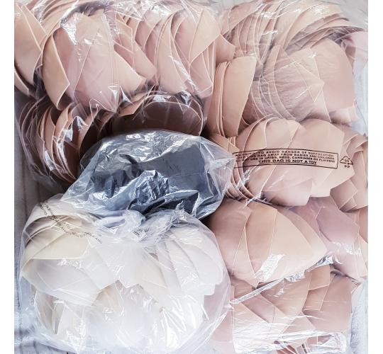 Bra pads Inserts Lot 3 Colours Mix Black White Nude 159 Pairs