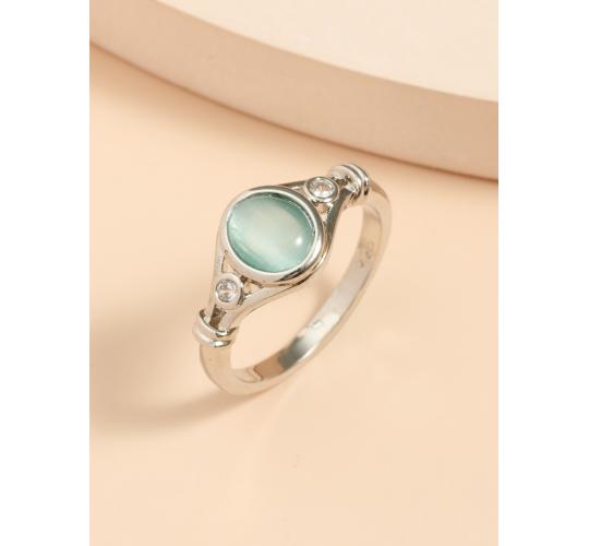 10pcs Oval Turquoise Natural Gemstone Ring 5 Sizes 2 each (Size: 6,7,8,9,10)|GCJ326|UK SELLER
