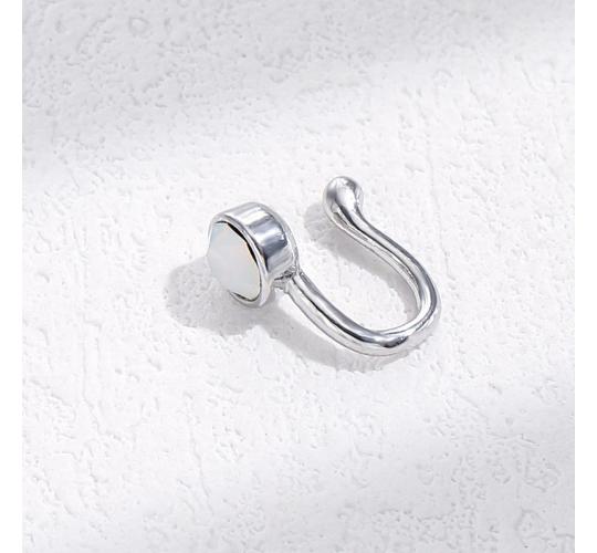 10pcs White Stone Gemstone Nose Clip Body Jewellery|GCJ336|UK SELLER