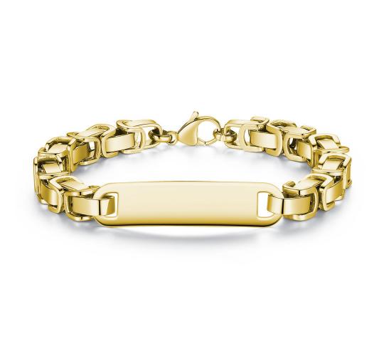 10pcs 316L Stainless Steel Gold Tone Men Bracelet|GCJ360|UK SELLER