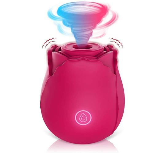 5pcs - 7 Suction Happy Meeting Rose Shaped Mini Massager Sucking Vibrator|GCAP123|UK SELLER