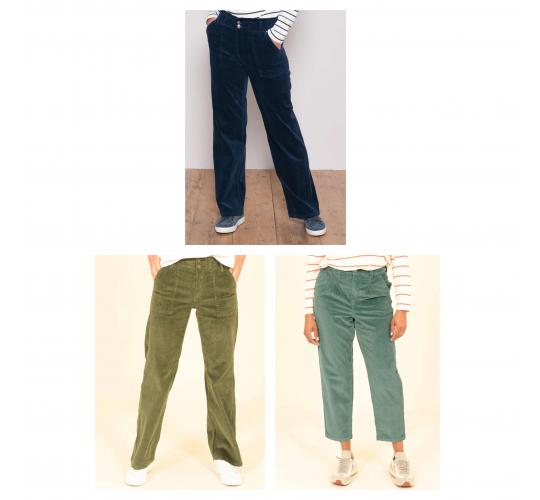 One Off Joblot of 17 Ladies Mixed Brakeburn Corduroy Trousers - Size 8
