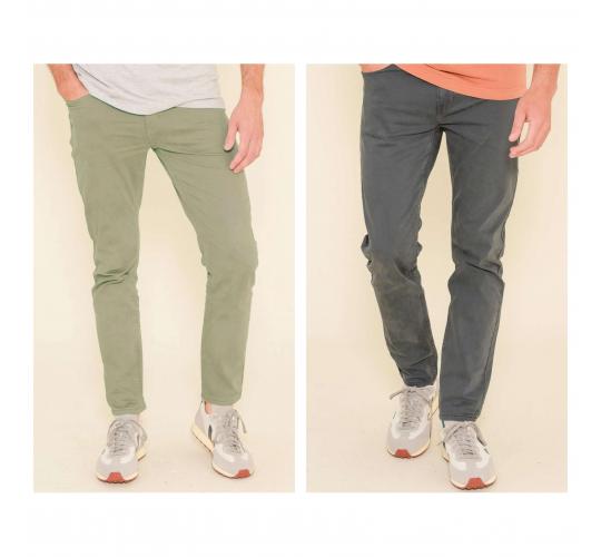 One Off Joblot of 11 Mens Mixed Brakeburn Garment Dye Trousers - Size 32