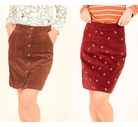 One Off Joblot of 16 Mixed Brakeburn Ladies Cord Skirts - Size 8 & 18