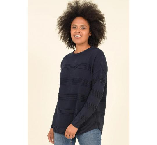 One Off Joblot of 8 Ladies Brakeburn Texture Stripe Jumper - Size 8