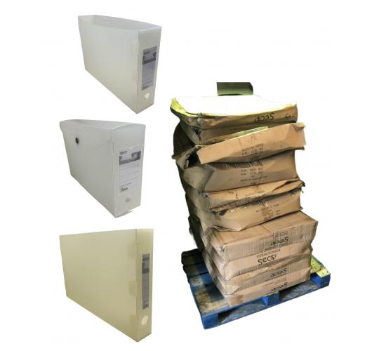 Pallet of 1,077 SSeco Work in Progress Office Storage Files - 3 Designs Included