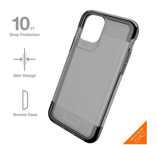 50 x Gear4 iPhone 11 Pro Wembley D30 ShockProof Slim Case Cover Smoke Black
