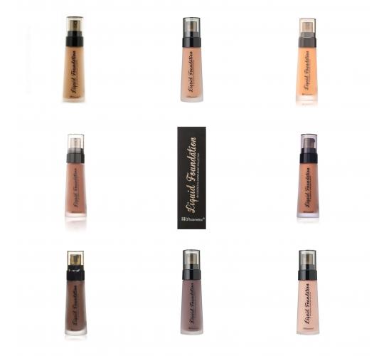 One Off Joblot of 132 Mixed BH Cosmetics Liquid Foundation - 9 Shades