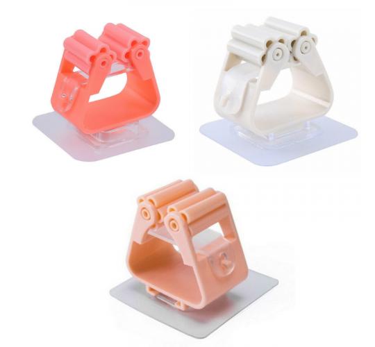 20 pcs x Random Colour Wall Mount Mop Traceless Organiser Strong Holder Brush Broom Hanging Rack |GCMOPHOLDER|UK SELLER