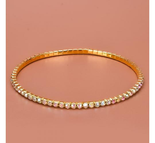 20 pcs - Sparkling Opal Crystal Zirconia Anklets|GCJA078-opal|UK SELLER