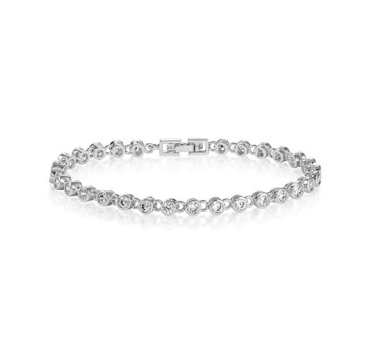 20 pcs - Cubic Zirconia Crystals Tennis Bracelet with Earrings Set - 10 Sets|GCJ006+GSV053|UK SELLER