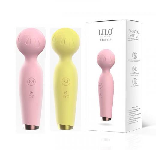 5 pcs - 10 Frequencies Flower Bud 360 Degree Touch Vibrating Mini Massager Clitoral Stimulator - Pink and Yellow - 2 Mixed Colours - Total 5 pcs|GCAP1