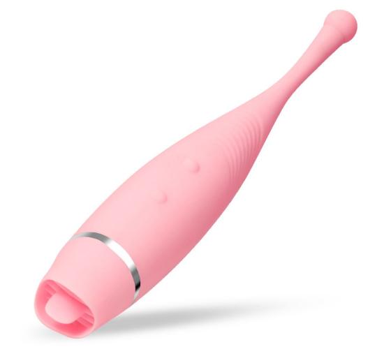 10 pcs - 7 Modes Vibrating G-Spot Massager Mini Tongue Clitoral Stimulator - Pink|GCAP121-Pink|UK SELLER