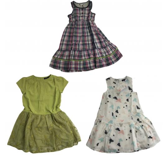 One Off Joblot of 6 Ex-Chain Store Girls Dresses in 3 Styles 1 - 6 Years
