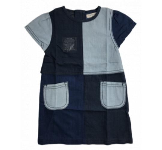 Wholesale Joblot of 7 Ex-Chain Store Indigo 2 Tone Denim Dresses 1-7 Years