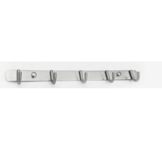 stainless wall hooks 5 pegs steel fixings useful towels,coats fixings included