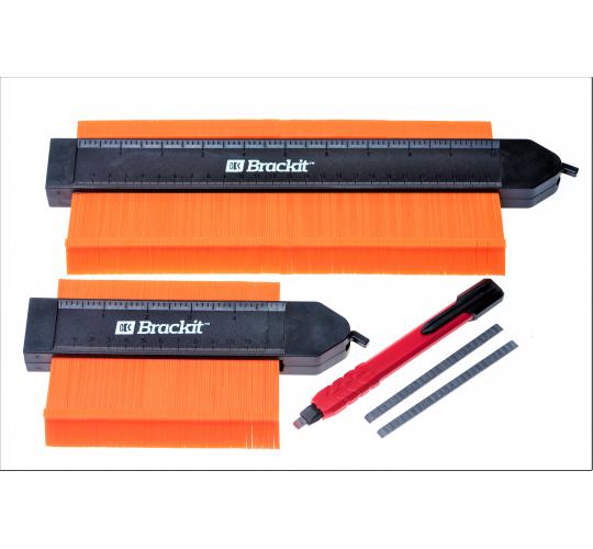 5 & 10'' Profile Saker Contour Gauge Duplicator Measure Ruler With Lock-5 PC SET
