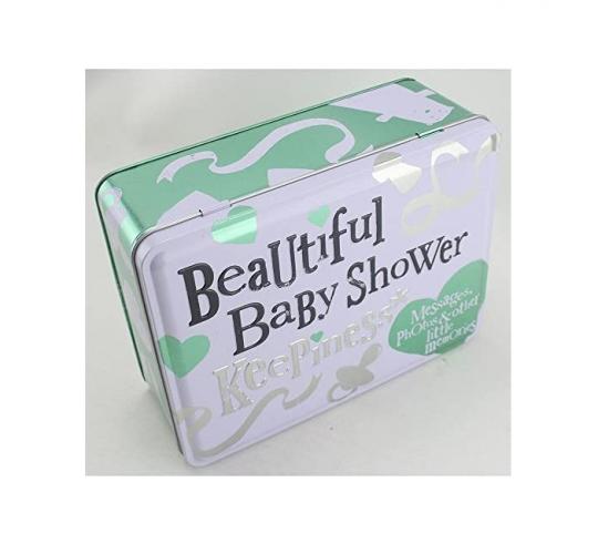 Wholesale Joblot of 6 Bright Side Beautiful Baby Shower Storage and Keepsake Tin