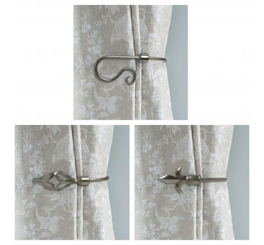 One Off Joblot of 28 Mixed Wrought Iron Curtain Holdbacks (2Pcs)