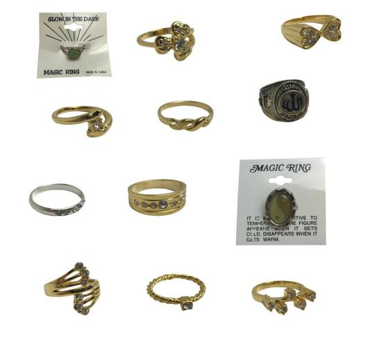 Wholesale Joblot of 500 Assorted Style Fashion Rings - Huge Mix Included